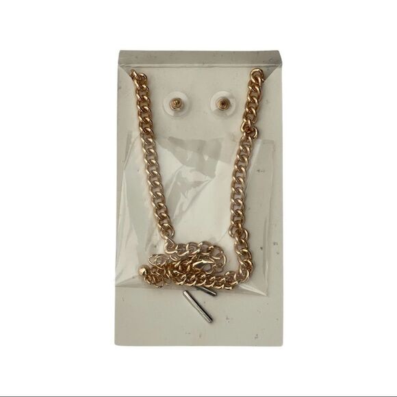 Violet Harper “Elana” Link Necklace & Earring Set NWT - Picture 7 of 7